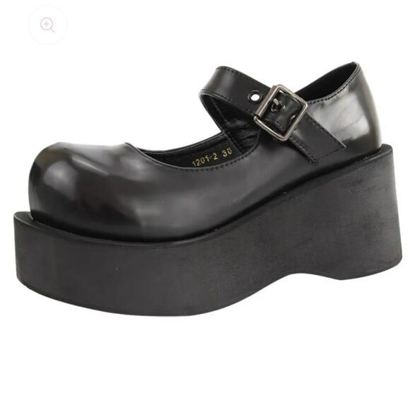 Black Platform Mary Jane Shoes Juice Park - Picture 13 of 16